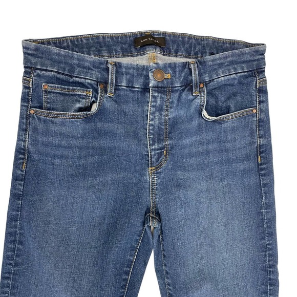 Ann Taylor The Straight Crop Frayed Hem Jean Size 6 - Picture 3 of 7